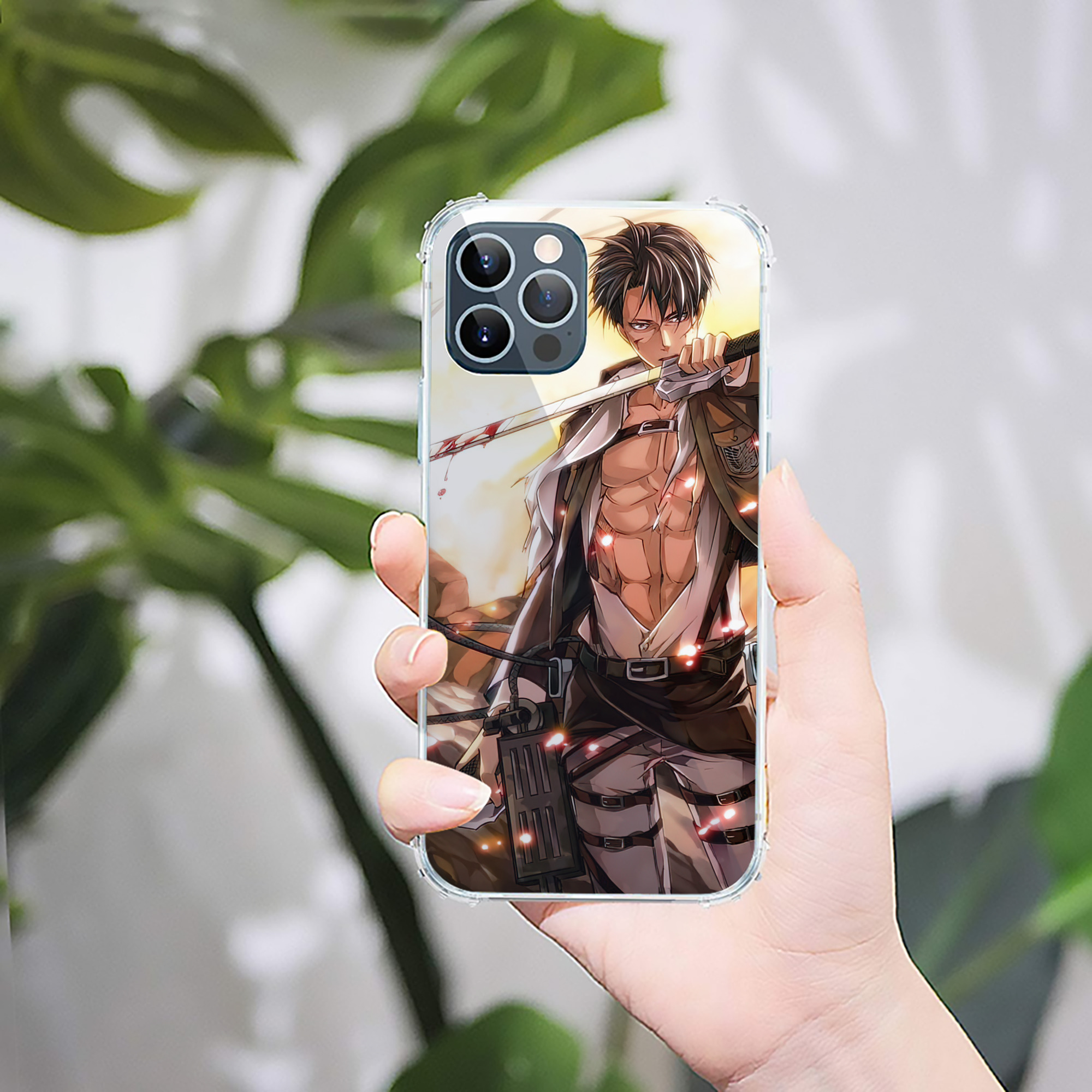 （画像用） 進撃の巨人 Attack on Titan 【iPhone 12シリーズ対応】透明スマホケース（クリアソフトケース）